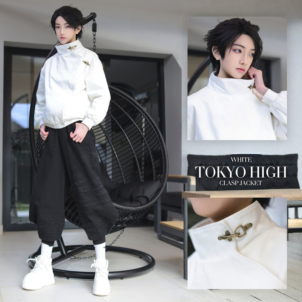 White Tokyo High Clasp Jacket Preorder