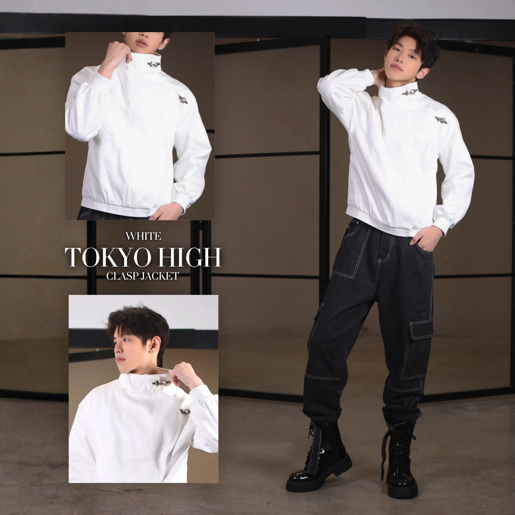 White Tokyo High Clasp Jacket Preorder