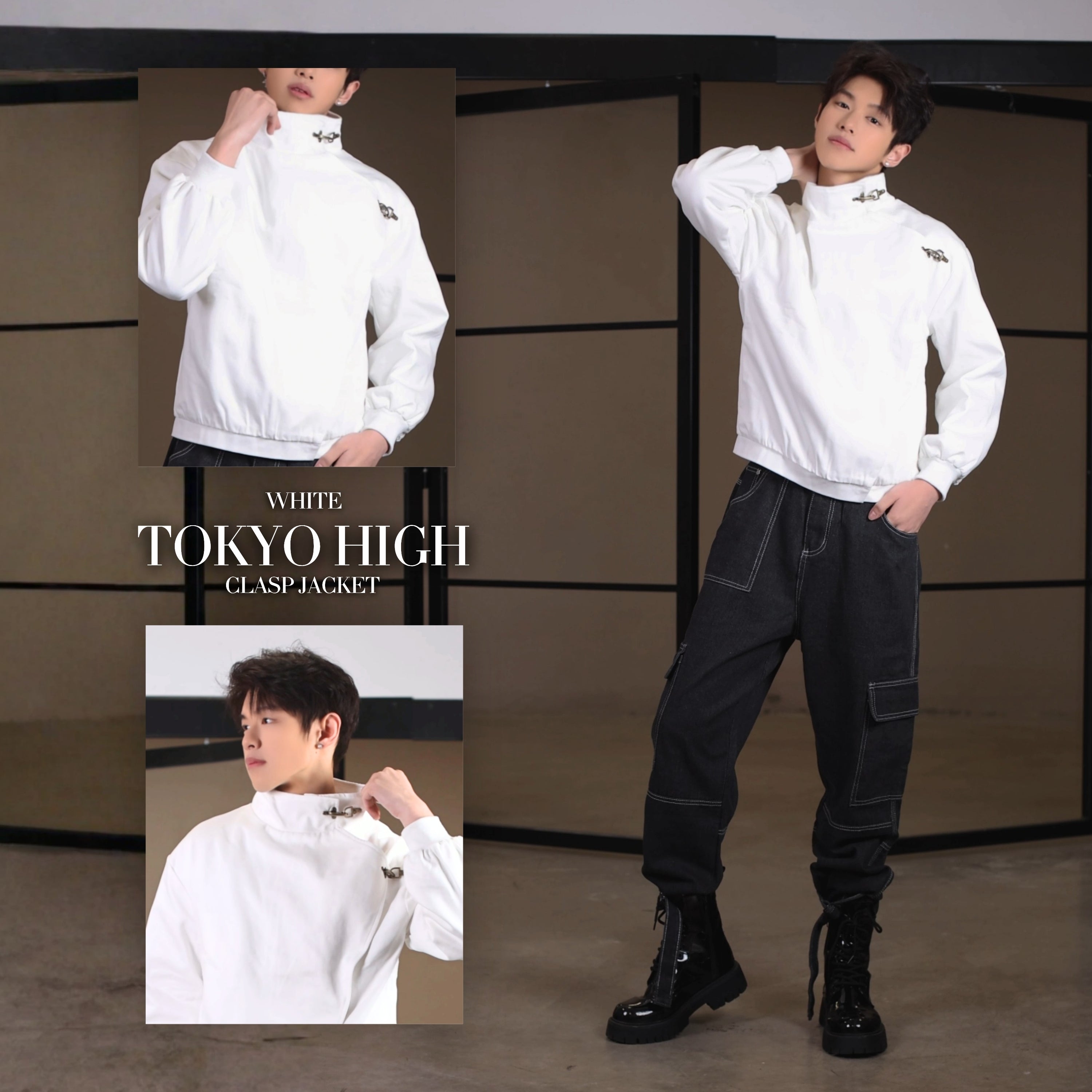 White Tokyo High Clasp Jacket Preorder