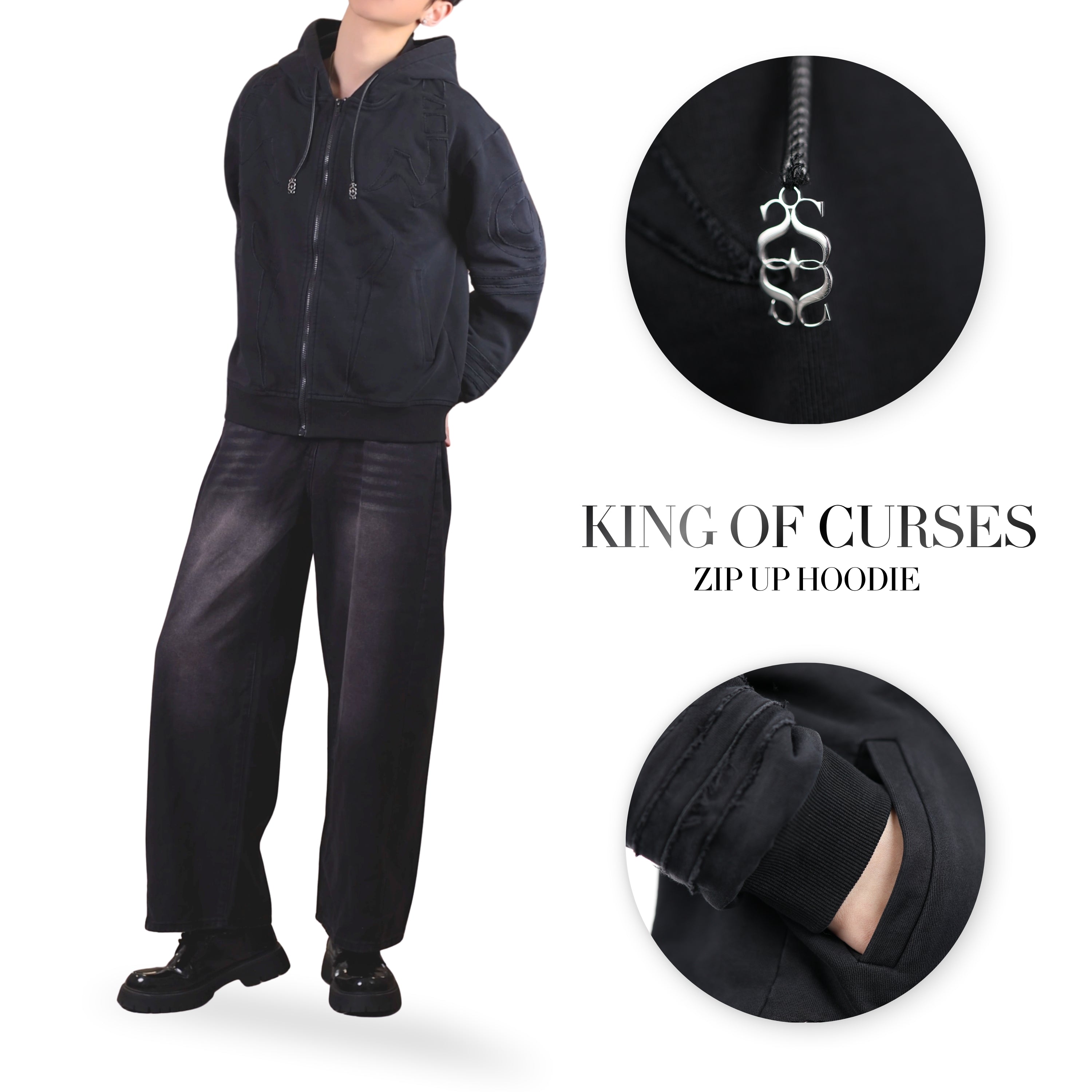 King of Curses Zip Up Hoodie Preorder