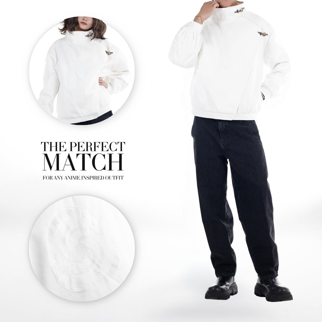 White Tokyo High Clasp Jacket Preorder