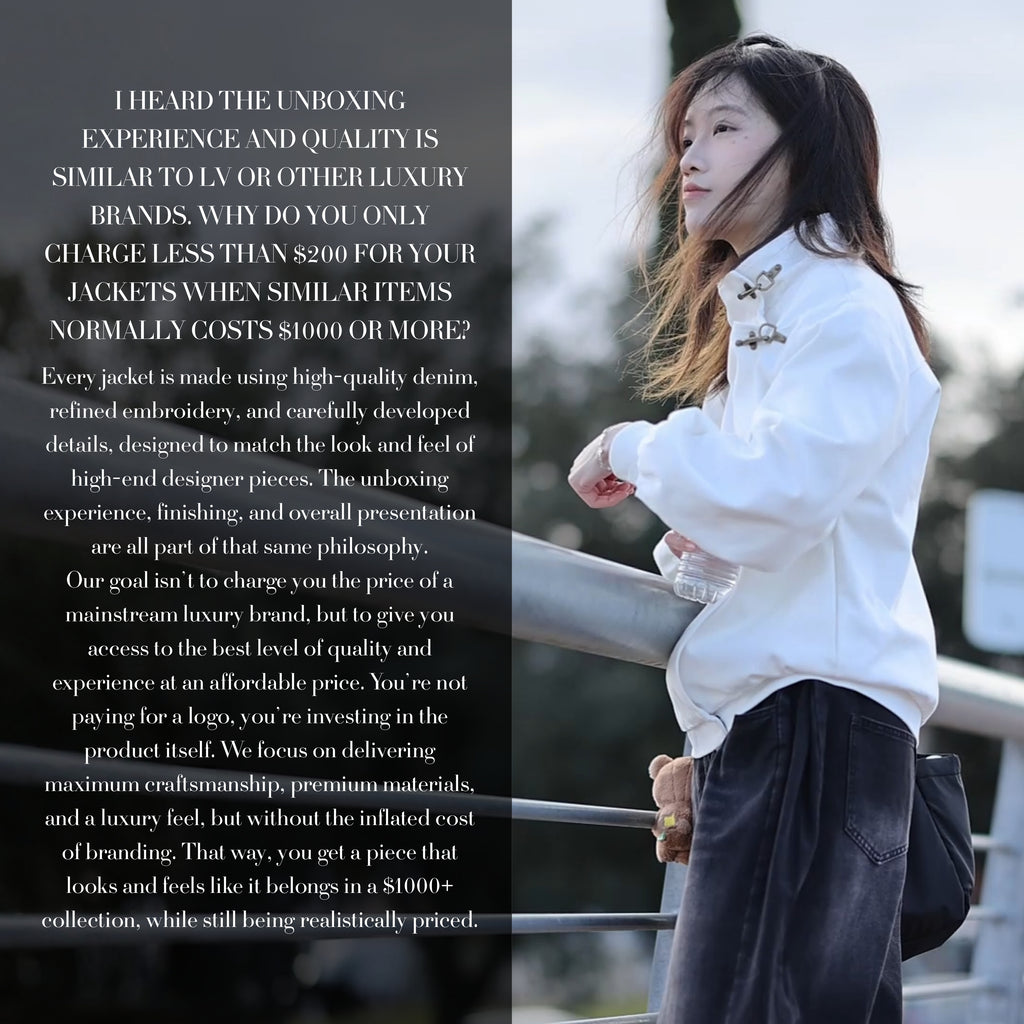 White Tokyo High Clasp Jacket Preorder
